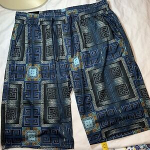 Stacy Adams Shorts Mens M Multicolor Flat Front Slash Pocket Cotton/Spandex